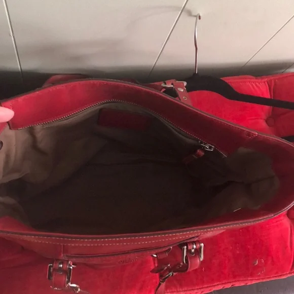 Red Coach tote - Picture 4 of 5